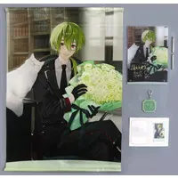 Shibuya Hajime - Acrylic Key Chain - Character Card - Key Chain - Acrylic Art Plate - Tapestry - Birthday Merch Complete Set - Nijisanji