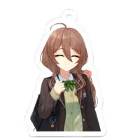 Awasa Yuka - Acrylic Key Chain - Key Chain - VTuber Size-50 x 50 (mm)