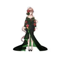 Awasa Yuka - Stickers - VTuber Size-160 x 160 (mm)