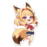 Akane Rin - Acrylic Key Chain - Key Chain - VTuber Size-70 x 70 (mm)