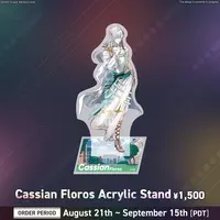 Cassian Floros - Acrylic stand - FIRST STAGE PRODUCTION