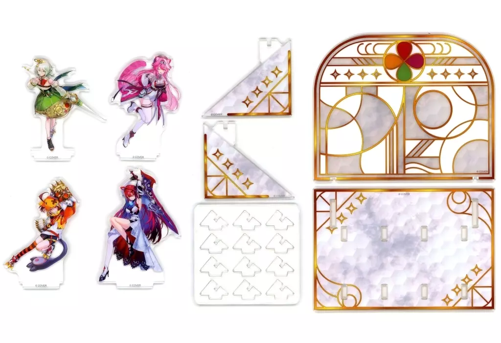 hololive - Acrylic stand - Acrylic Diorama Stand - Cecilia Immergreen & Gigi Murin & Raora Panthera & Elizabeth Rose Bloodflame