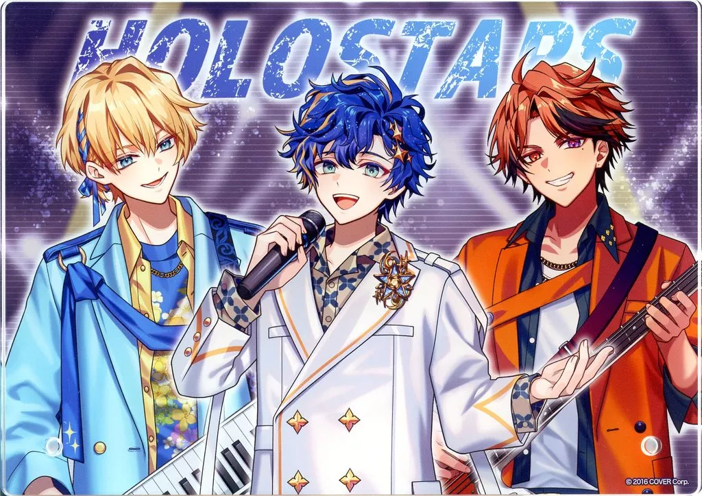 HOLOSTARS - Acrylic stand - Acrylic Art Plate - Yukoku Roberu & Astel Leda & Kishido Temma