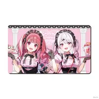 Sasaki Saku & Shiina Yuika - Café Cutemare - Trading Card Supplies - Desk Mat - Nijisanji