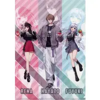 SMC-gumi - Plastic Folder - Stationery - Nijisanji×Kurasushi - Kagami Hayato & Yorumi Rena & Hakase Fuyuki