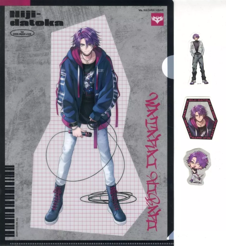 Watarai Hibari - Stationery - Stickers - Plastic Folder - Niji-datoka