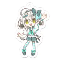 Yuzuki Yuzuriha - Acrylic Key Chain - Key Chain - VTuber Size-50 x 50 (mm)