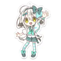 Yuzuki Yuzuriha - Acrylic Key Chain - Key Chain - VTuber Size-70 x 70 (mm)