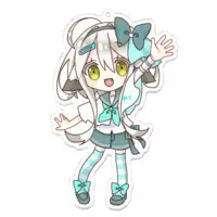 Yuzuki Yuzuriha - Acrylic Key Chain - Key Chain - VTuber Size-100 x 100 (mm)