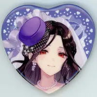 Shirayuki Tomoe - Badge - Heart Badge - Nijisanji