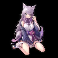 Kasyou Waon - Stickers - VTuber Size-160 x 160 (mm)