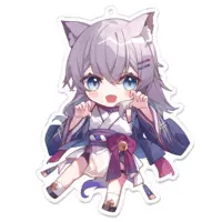 Kasyou Waon - Acrylic Key Chain - Key Chain - VTuber Size-100 x 100 (mm)