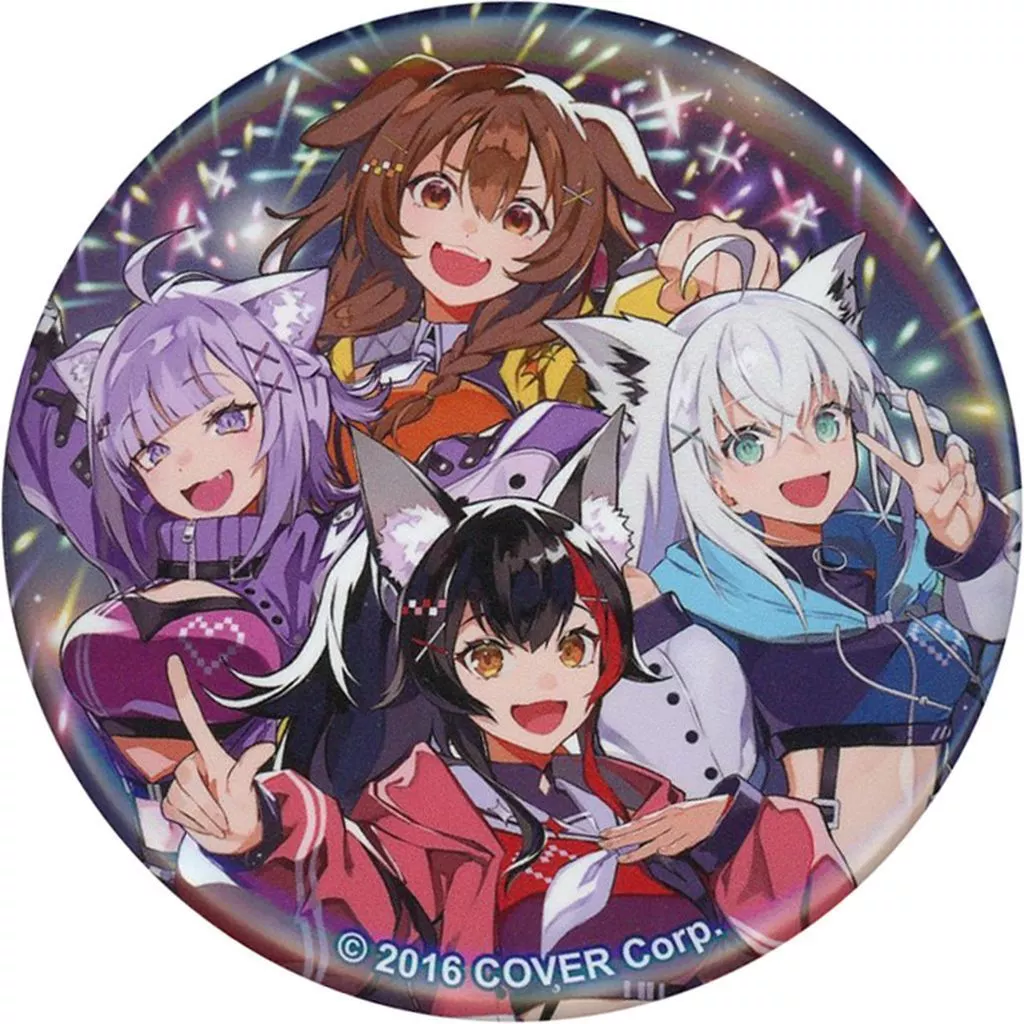 hololive - Badge - Nekomata Okayu & Shirakami Fubuki & Inugami Korone & Ookami Mio