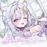 Uzuki Haru - Plastic Folder - Stationery - Canvas Board - Birthday Merch Complete Set - Acrylic Key Chain - Key Chain - Acrylic stand - VTuber