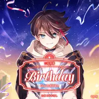 Saegusa Akina - Birthday Merch Complete Set - Character Card - Key Chain - Acrylic Art Plate - Badge - Tapestry - Acrylic Key Chain - Nijisanji