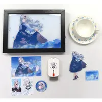 Kaga Sumire - Birthday Merch Complete Set - Badge - Character Card - Postcard - Acrylic stand - Tableware - Tea Cup - Acrylic Art Plate - VSPO!