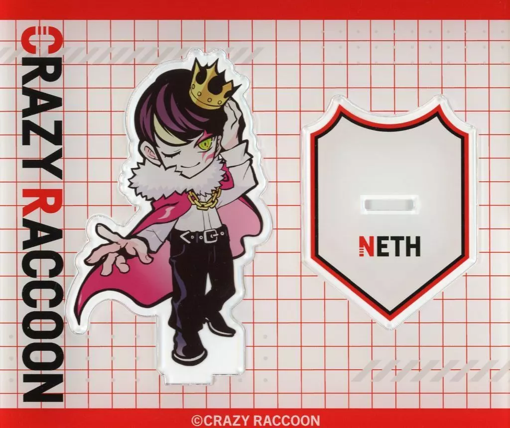 NETH - Acrylic stand - Crazy Raccoon