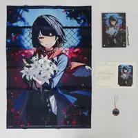 Mashiro Meme - Key Chain - Character Card - Tapestry - Acrylic Art Plate - Birthday Merch Complete Set - Nijisanji