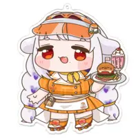 Mochino Foca - Acrylic Key Chain - Key Chain - VTuber Size-100 x 100 (mm)