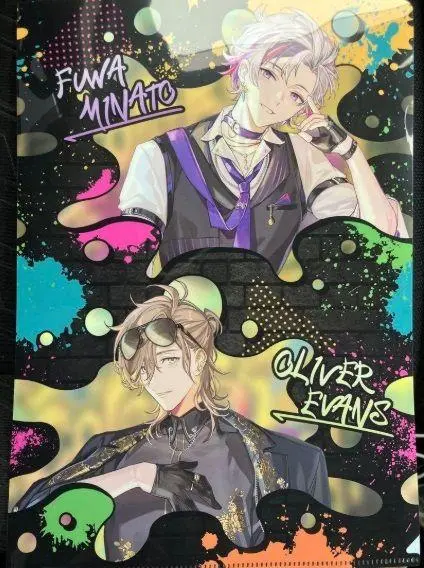 Oliver Evans & Fuwa Minato - Stationery - Plastic Folder - Nijisanji