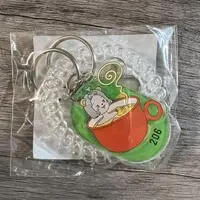 Ponpoko - Ponpoko & Peanuts-kun (ぽこピー　極楽湯　ぽこピ〜の湯　ロッカーキー風キーホルダー　ぽんぽこ)