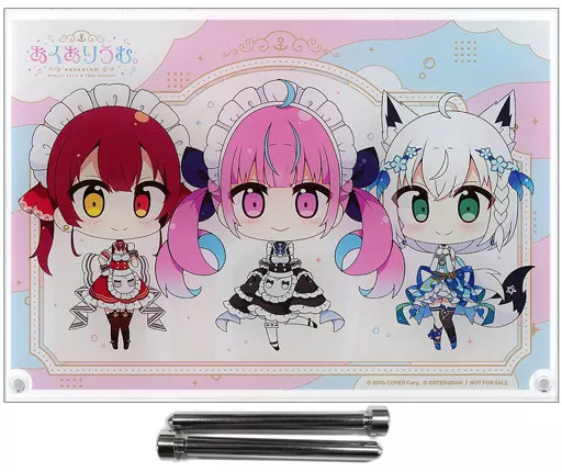 hololive - Acrylic Art Plate - Shirakami Fubuki & Minato Aqua & Houshou Marine