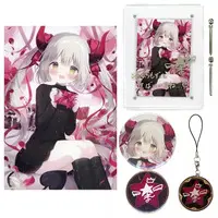 Emma★August - Key Chain - Badge - Acrylic Art Plate - Canvas Board - Birthday Merch Complete Set - Nijisanji