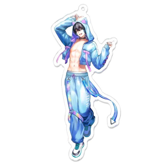 Kotoza Lyra - Acrylic Key Chain - Key Chain - VTuber Size-100 x 100 (mm)