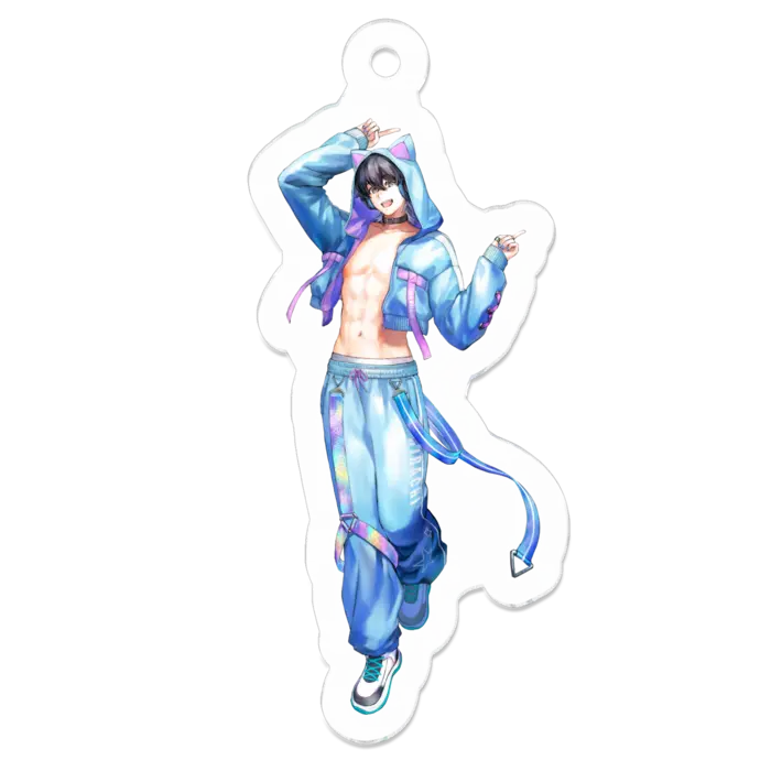 Kotoza Lyra - Acrylic Key Chain - Key Chain - VTuber Size-50 x 50 (mm)