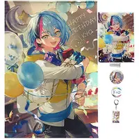 Kyo Kaneko - Acrylic Key Chain - Badge - Tapestry - Acrylic Art Plate - Birthday Merch Complete Set - Nijisanji