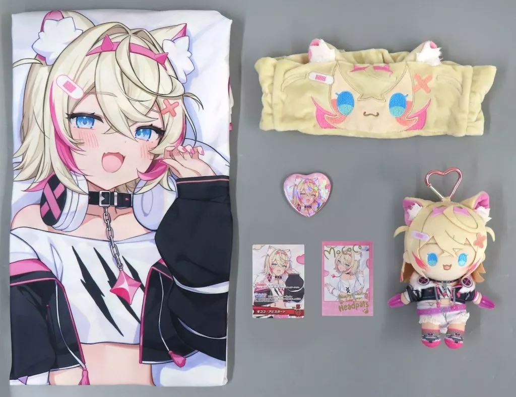Mococo Abyssgard - Dakimakura Cover - Character Card - Badge - Headband - Plush - Key Chain - Birthday Merch Complete Set - hololive English