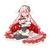 Sakuragi Koebi - Acrylic Key Chain - Key Chain - VTuber Size-70 x 70 (mm)