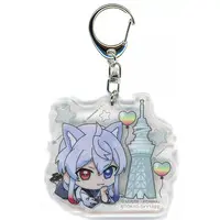 DNQ - Acrylic Key Chain - Key Chain - Colorful Peach