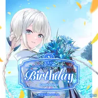 Shioriha Ruri - Birthday Merch Complete Set - Character Card - Key Chain - Acrylic Art Plate - Badge - Tapestry - Acrylic Key Chain - Nijisanji