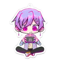 Leila Katrett - Acrylic Key Chain - Key Chain - VTuber Size-70 x 70 (mm)