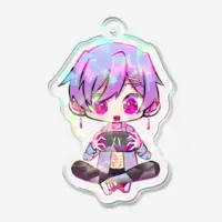 Leila Katrett - Acrylic Key Chain - Key Chain - VTuber Size-50mm