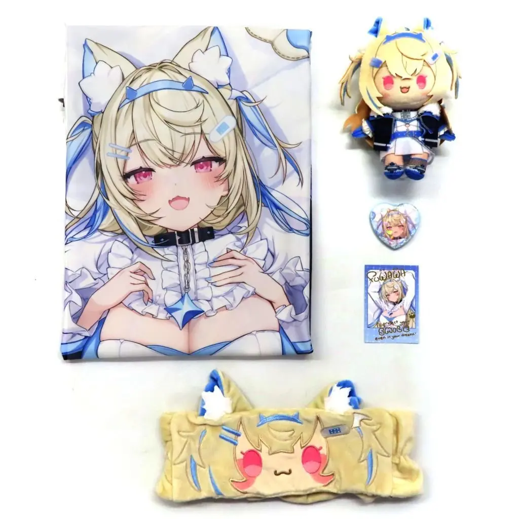 Fuwawa Abyssgard - Dakimakura Cover - Badge - Headband - Plush - Key Chain - Birthday Merch Complete Set - hololive English