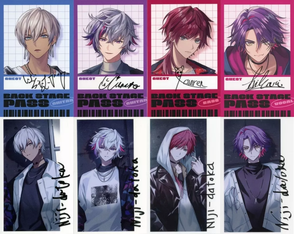 Niji-datoka - Character Card - Watarai Hibari & Lauren Iroas & Fuwa Minato & Ibrahim