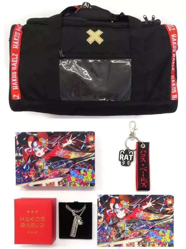 Hakos Baelz - Accessory - Acrylic Block - Necklace - Birthday Merch Complete Set - Bag - Postcard - Key Chain - Council