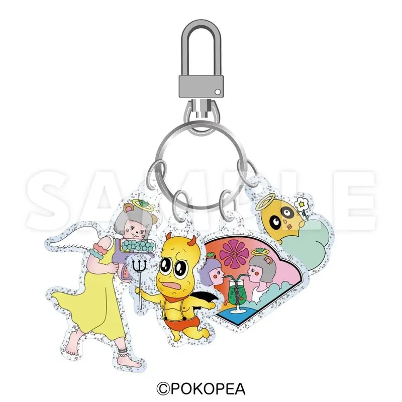 Peanuts-kun & Ponpoko - Key Chain - Acrylic Key Chain - Ponpoko & Peanuts-kun