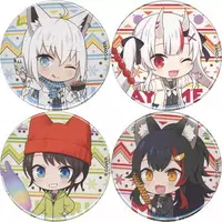hololive - Badge - Ookami Mio & Oozora Subaru & Nakiri Ayame & Shirakami Fubuki
