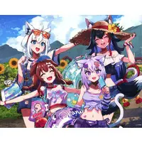 hololive - Canvas Board - Natsuiro Matsuri & Shirakami Fubuki & Nekomata Okayu & Ookami Mio