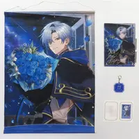 Milan Kestrel - Acrylic Key Chain - Character Card - Key Chain - Acrylic Art Plate - Tapestry - Birthday Merch Complete Set - Nijisanji