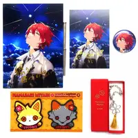 Hanasaki Miyabi - Badge - Postcard - Acrylic Art Plate - Key Chain - Birthday Merch Complete Set - Hand-signed - HOLOSTARS