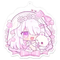 Nekoze - Acrylic Key Chain - Key Chain - VTuber Size-70 x 70 (mm)