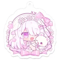 Nekoze - Acrylic Key Chain - Key Chain - VTuber Size-50 x 50 (mm)