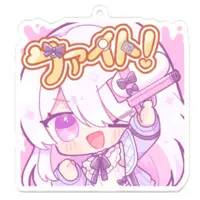 Nekoze - Acrylic Key Chain - Key Chain - VTuber Size-70 x 70 (mm)