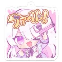 Nekoze - Acrylic Key Chain - Key Chain - VTuber Size-50 x 50 (mm)