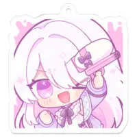 Nekoze - Acrylic Key Chain - Key Chain - VTuber Size-50 x 50 (mm)