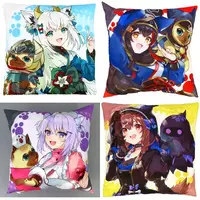 hololive - Monster Hunter x Hololive - Cushion - Inugami Korone & Nekomata Okayu & Ookami Mio & Shirakami Fubuki